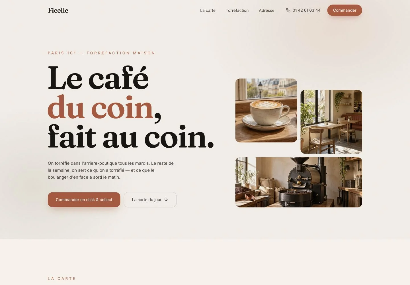 Page d’accueil de la démonstration Ficelle